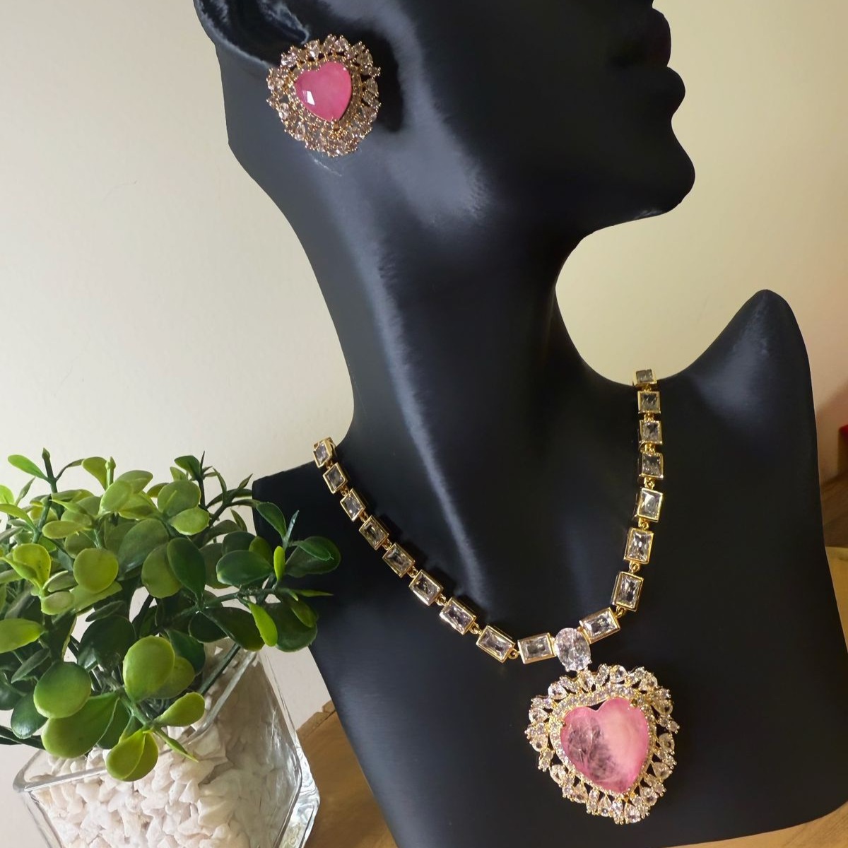 Conjunto Quartzo Rosa Luxo