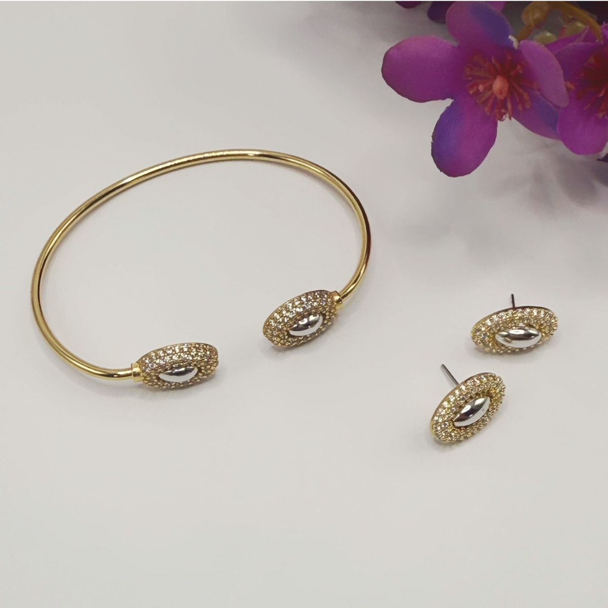 Conjunto de Brinco e Bracelete - Imagem 3