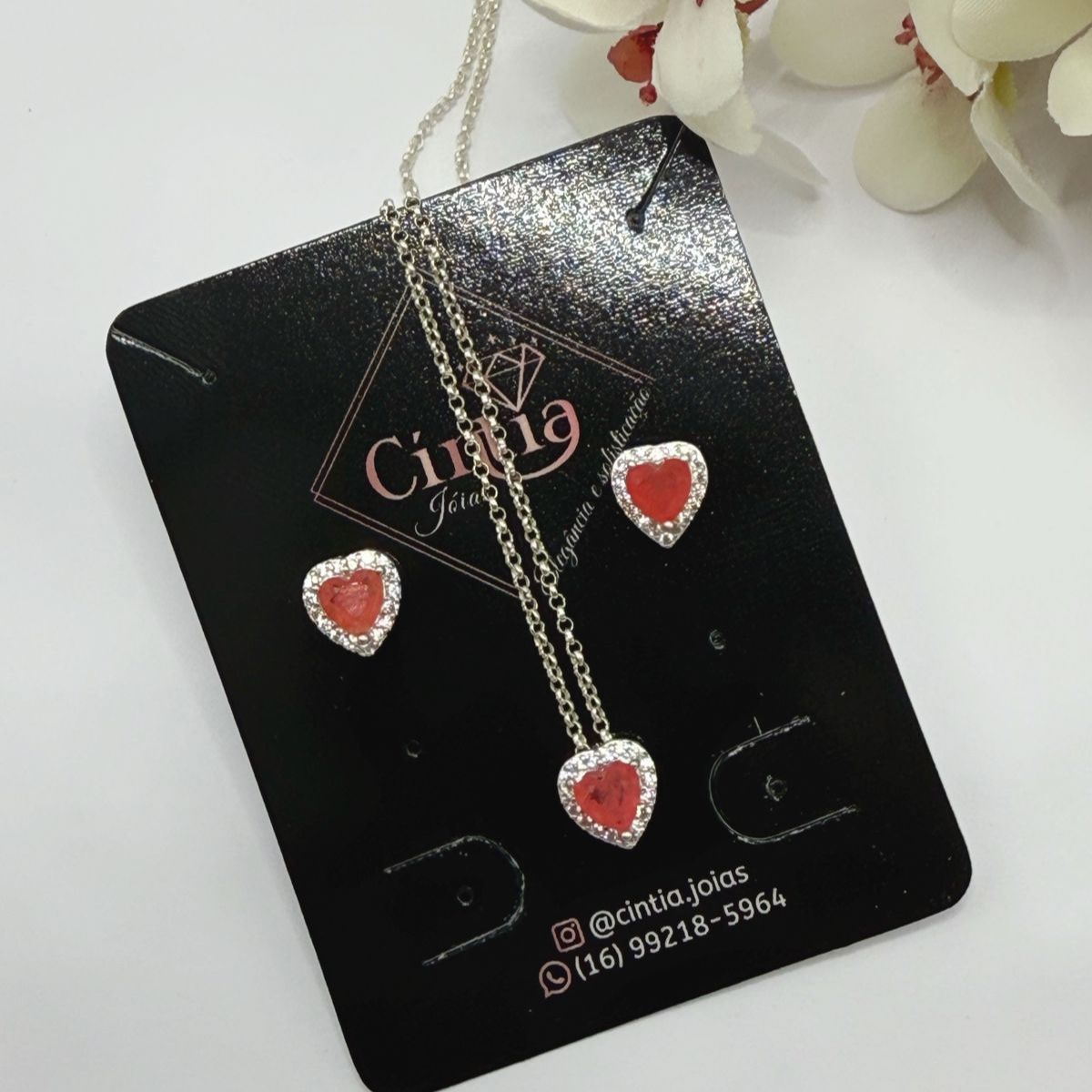 Conjunto em Prata Fusion Laranja - Imagem 2